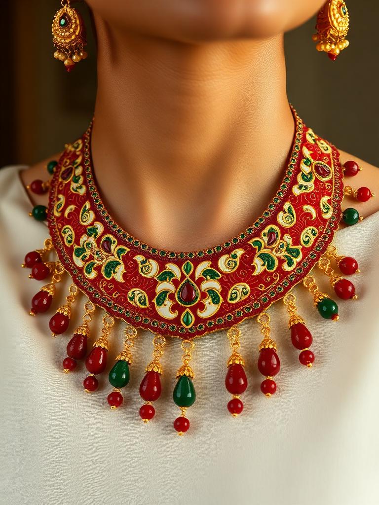 Meenakari Enamel Choker