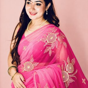 Jaipur Zari chiffon saree
