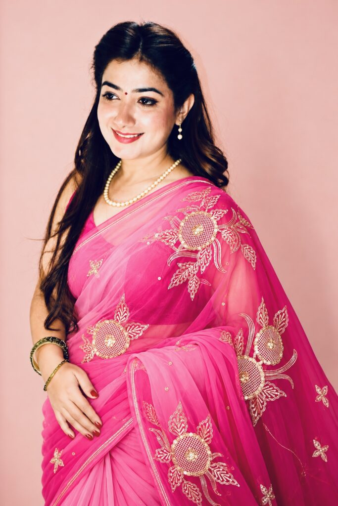 Jaipur Zari chiffon saree
